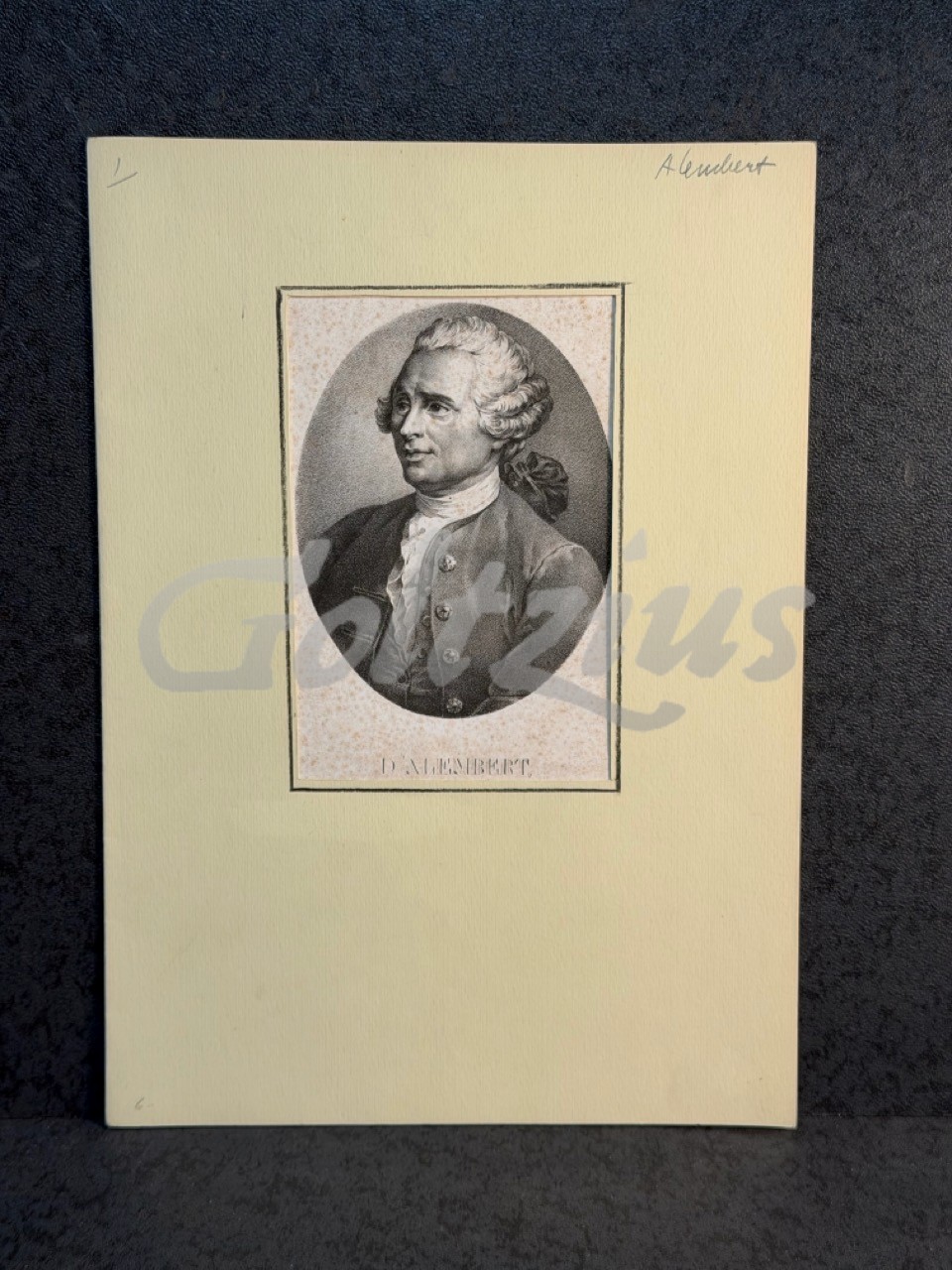 Portrait of Jean le Rond d'Alembert